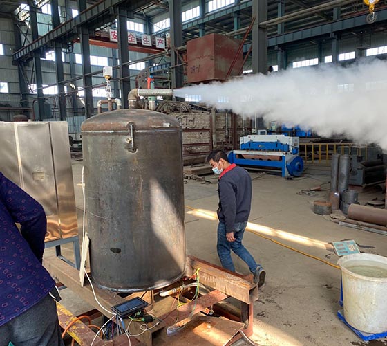 湖北燃气蒸汽锅炉——蒸汽发生器试验